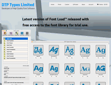 Tablet Screenshot of dtptypes.com